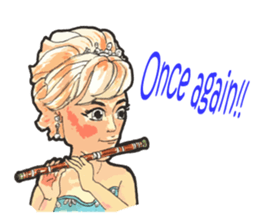 Hand-painted figures in daily life sticker #6761012