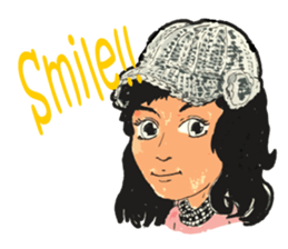 Hand-painted figures in daily life sticker #6761017