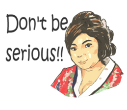 Hand-painted figures in daily life sticker #6761045