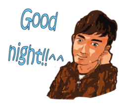 Hand-painted figures in daily life sticker #6761046