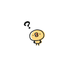 Sticker of a small chick sticker #6761097