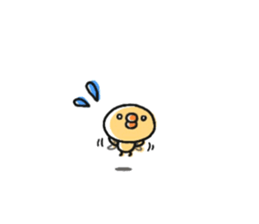 Sticker of a small chick sticker #6761100