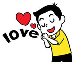 Yellow Boy Red Girl sticker #6761594