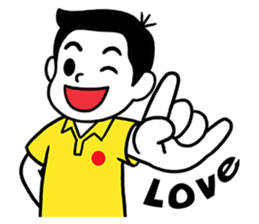 Yellow Boy Red Girl sticker #6761602