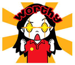 Yellow Boy Red Girl sticker #6761603