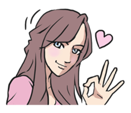 AsB - Comic Girls (My Hair Colour) sticker #6761968