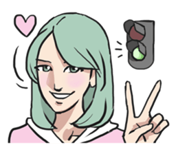 AsB - Comic Girls (My Hair Colour) sticker #6761969