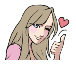 AsB - Comic Girls (My Hair Colour) sticker #6761972