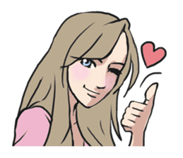 AsB - Comic Girls (My Hair Colour) sticker #6761972