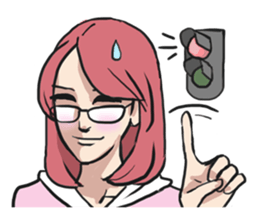 AsB - Comic Girls (My Hair Colour) sticker #6761973