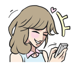 AsB - Comic Girls (My Hair Colour) sticker #6761981