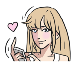 AsB - Comic Girls (My Hair Colour) sticker #6761983