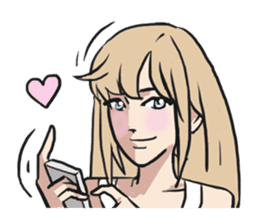 AsB - Comic Girls (My Hair Colour) sticker #6761983