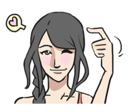 AsB - Comic Girls (My Hair Colour) sticker #6761990