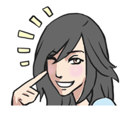 AsB - Comic Girls (My Hair Colour) sticker #6761994