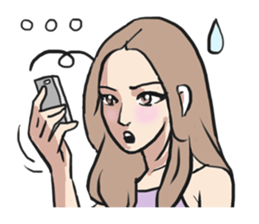 AsB - Comic Girls (My Hair Colour) sticker #6761995