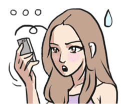AsB - Comic Girls (My Hair Colour) sticker #6761995