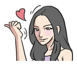 AsB - Comic Girls (My Hair Colour) sticker #6761999