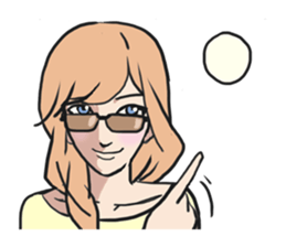 AsB - Comic Girls (My Hair Colour) sticker #6762003