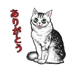 Black and White/monotone cats. sticker #6762569