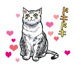 Black and White/monotone cats. sticker #6762574