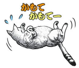 Black and White/monotone cats. sticker #6762577