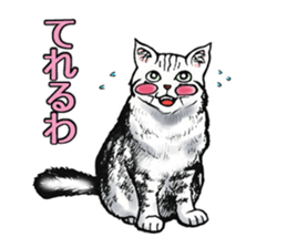 Black and White/monotone cats. sticker #6762586