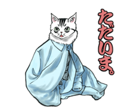 Black and White/monotone cats. sticker #6762603