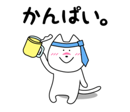 Funny Funny white cat sticker #6763345