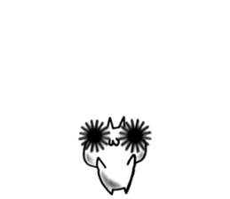 Sea urchin eye cat sticker #6764326