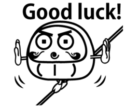 Lucky Daruma Doll 4 sticker #6764636