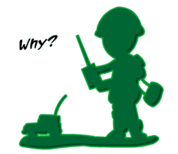 Green Army 2 (Cop Toy) sticker #6764734