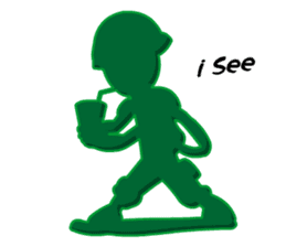 Green Army 2 (Cop Toy) sticker #6764746
