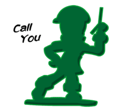 Green Army 2 (Cop Toy) sticker #6764760
