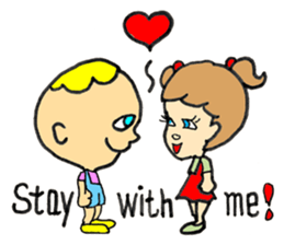 Jimmie and Kerrie in English sticker #6765020