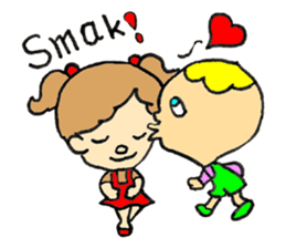 Jimmie and Kerrie in English sticker #6765024