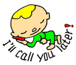 Jimmie and Kerrie in English sticker #6765028