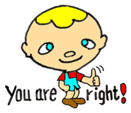 Jimmie and Kerrie in English sticker #6765029