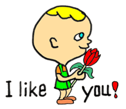 Jimmie and Kerrie in English sticker #6765034