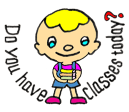 Jimmie and Kerrie in English sticker #6765035