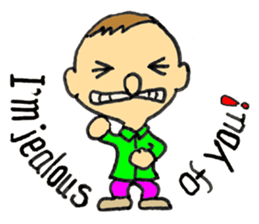 Jimmie and Kerrie in English sticker #6765042