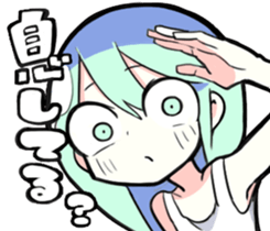 not deeply thinking girl2 sticker #6765173