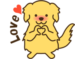 Hinomaru -Golden Retriever- sticker #6766060