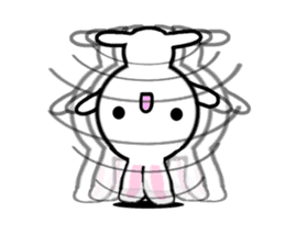 Dance of the rabbit. sticker #6766187