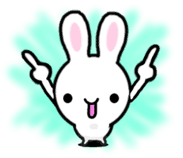 Dance of the rabbit. sticker #6766191