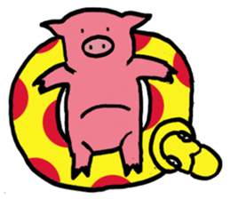 Active Pig sticker #6767137
