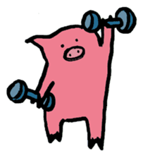 Active Pig sticker #6767166