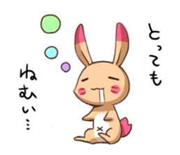 sleepy rabbit sticker #6767688