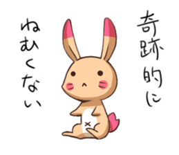 sleepy rabbit sticker #6767693