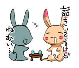 sleepy rabbit sticker #6767694